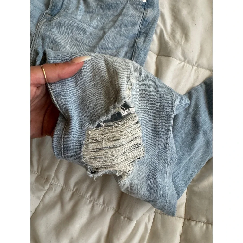 Good American Women's Blue‎ Good Legs Ripped Distressed Skinny Jeans Size 26